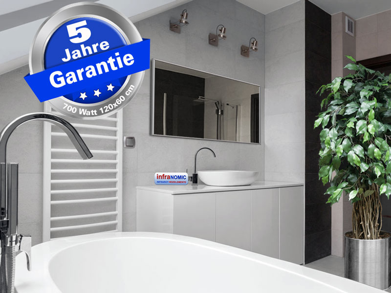 Spiegelheizung mit Alurahmen - Für Badezimmer entwickelt